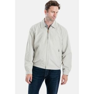 London Fog Mesh Lined Golf Jacket in Cement Size XL